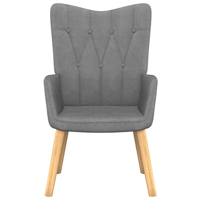 vidaXL Relaxing Chair Dark Grey Fabric