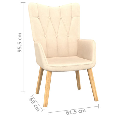 vidaXL Relaxing Chair Dark Grey Fabric