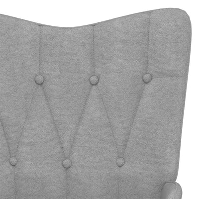 vidaXL Relaxing Chair Cream Fabric