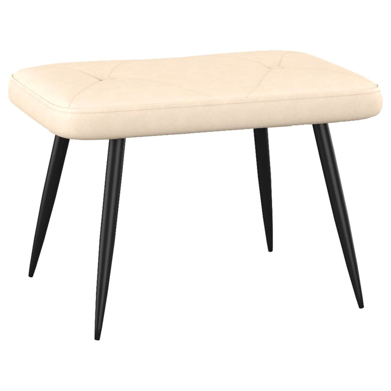 vidaXL Relaxing Chair with a Stool Dark Grey Fabric