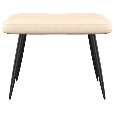 vidaXL Relaxing Chair with a Stool Dark Grey Fabric