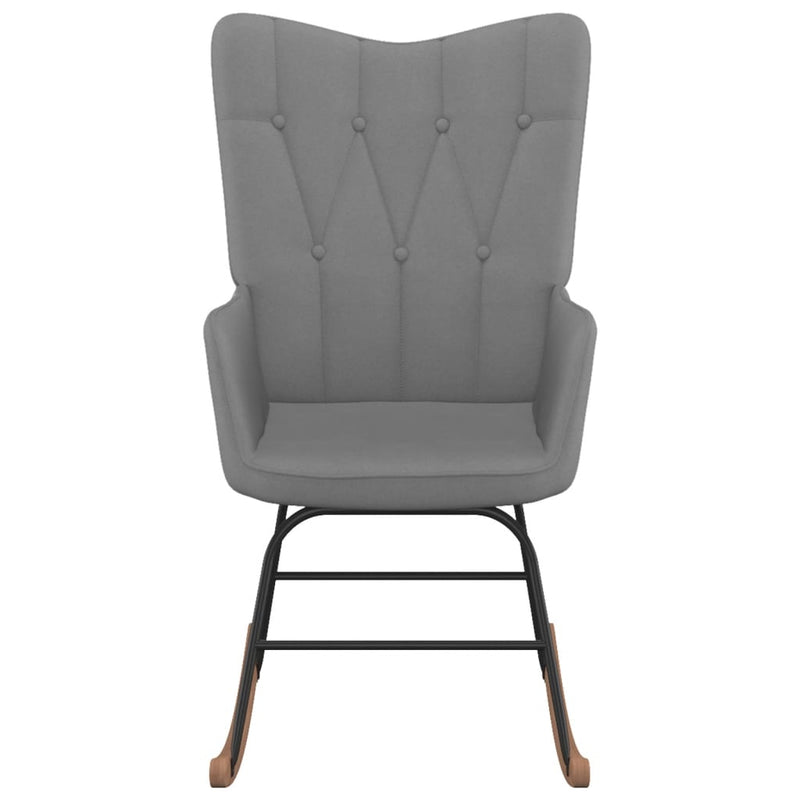 vidaXL Rocking Chair Cream Fabric