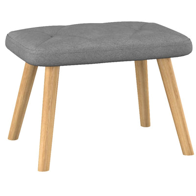 vidaXL Rocking Chair with a Stool Mustard Yellow Fabric