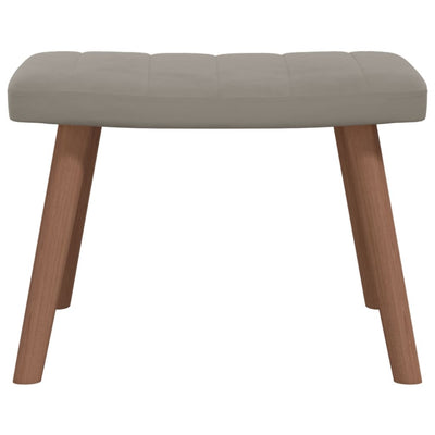 vidaXL Relaxing Chair with a Stool Mustard Yellow Velvet