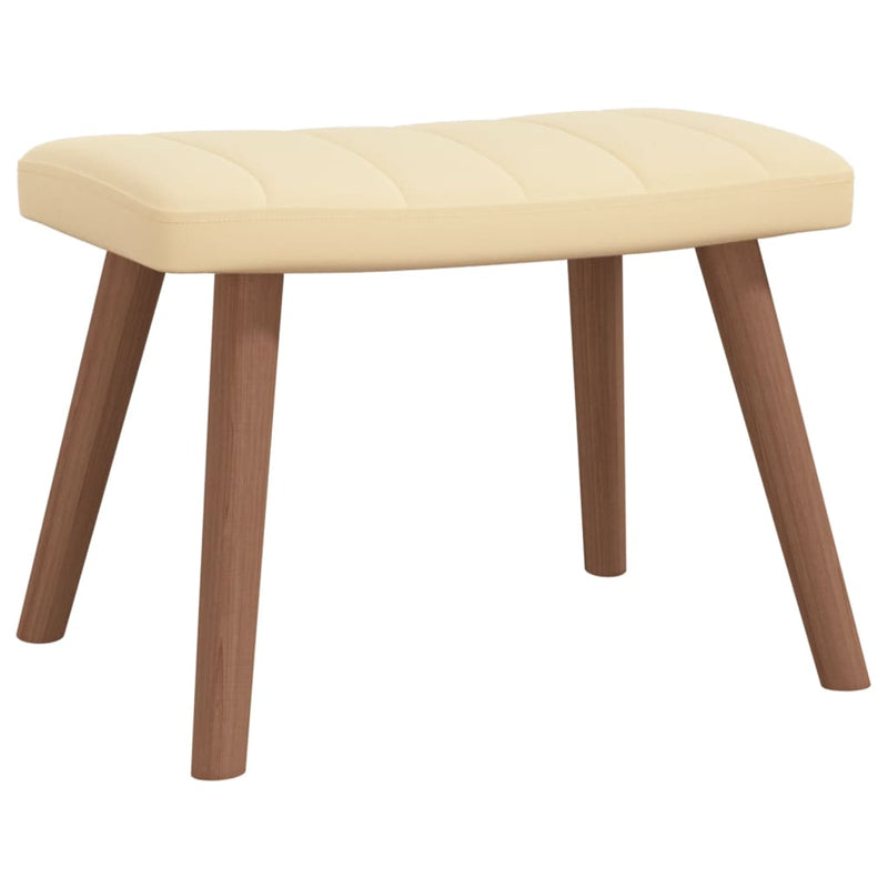 vidaXL Relaxing Chair with a Stool Mustard Yellow Velvet