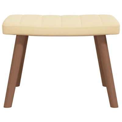 vidaXL Relaxing Chair with a Stool Mustard Yellow Velvet