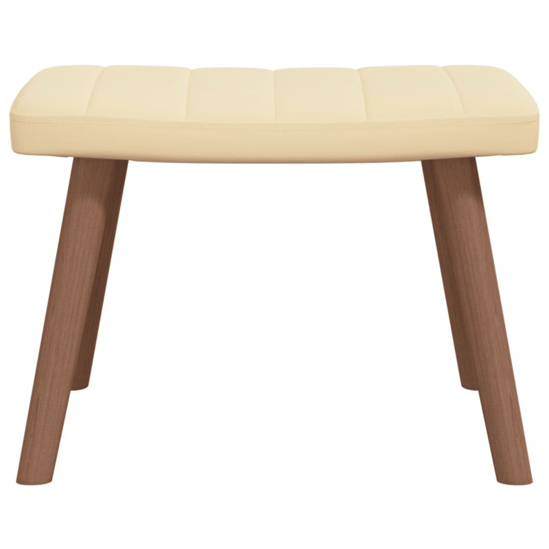 vidaXL Relaxing Chair with a Stool Mustard Yellow Velvet