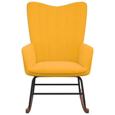 vidaXL Rocking Chair Cream White Velvet