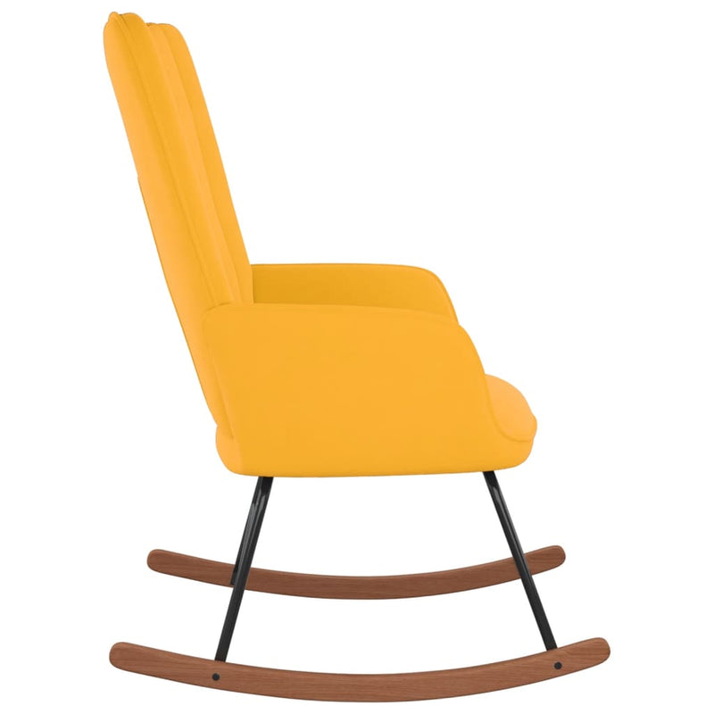 vidaXL Rocking Chair Cream White Velvet