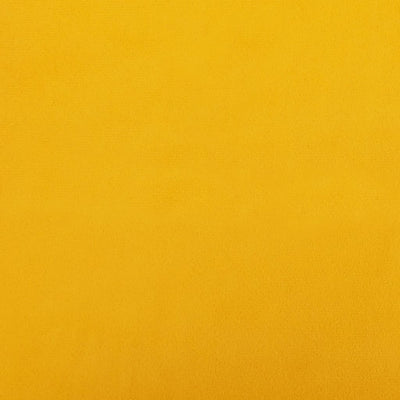 vidaXL Rocking Chair with a Stool Mustard Yellow Velvet