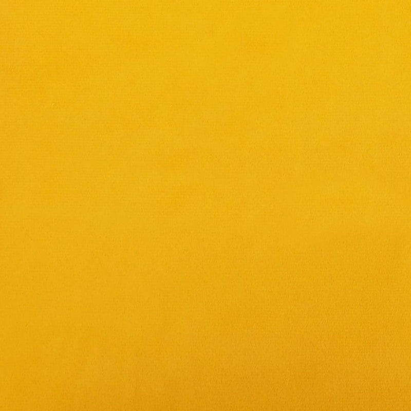 vidaXL Rocking Chair with a Stool Mustard Yellow Velvet