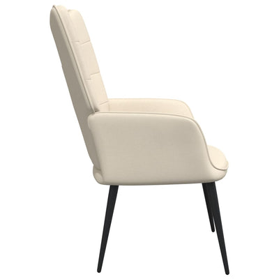 vidaXL Relaxing Chair Cream Fabric