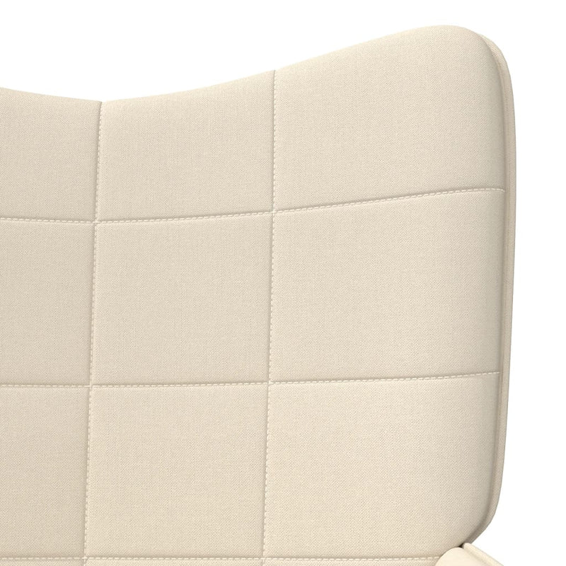 vidaXL Relaxing Chair Cream Fabric