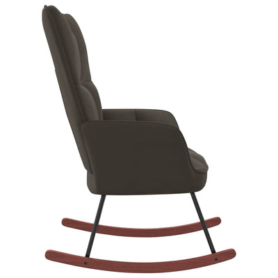vidaXL Rocking Chair Black Velvet