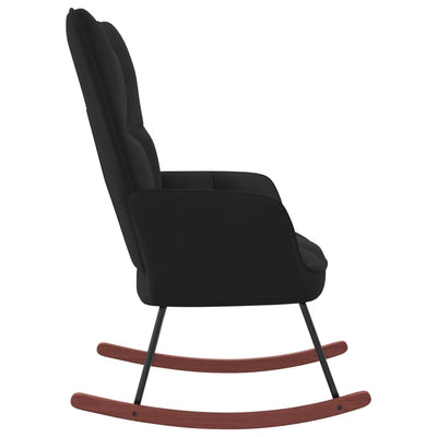 vidaXL Rocking Chair Black Velvet