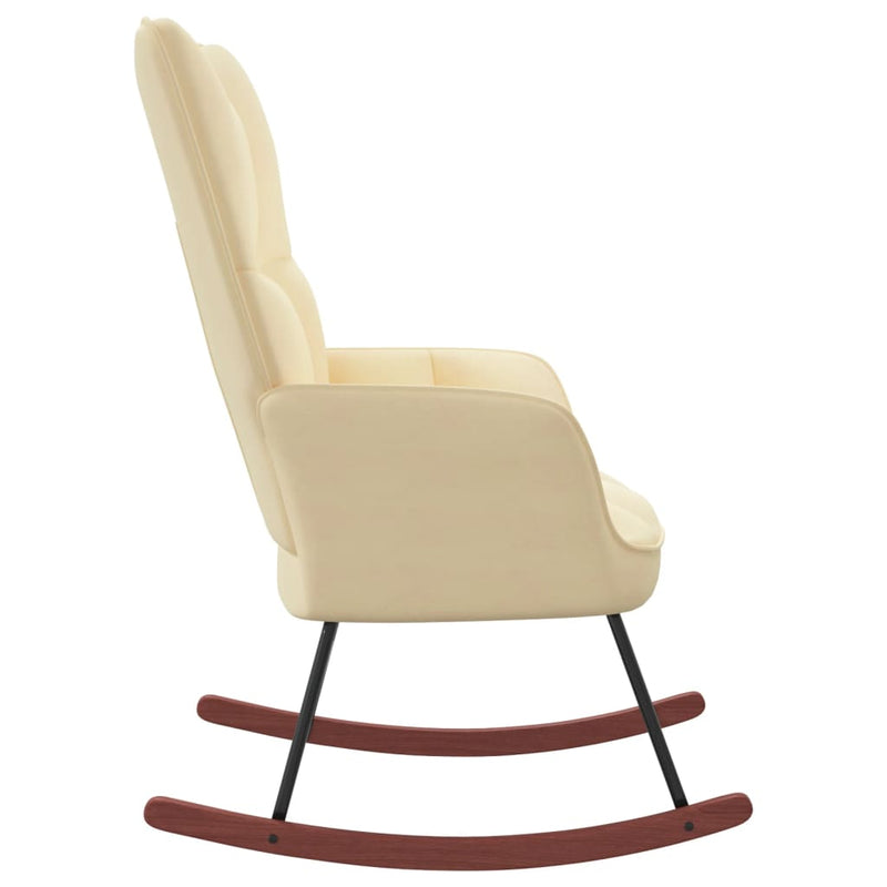 vidaXL Rocking Chair Black Velvet