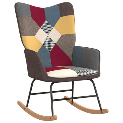 vidaXL Rocking Chair Patchwork Fabric