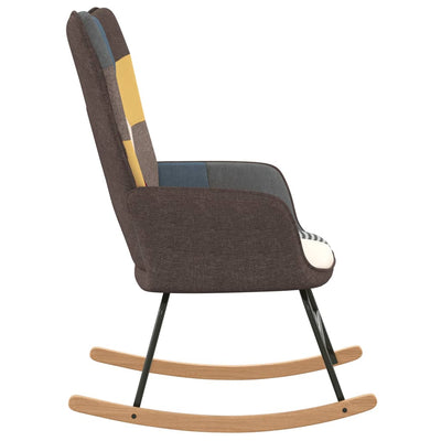 vidaXL Rocking Chair Patchwork Fabric
