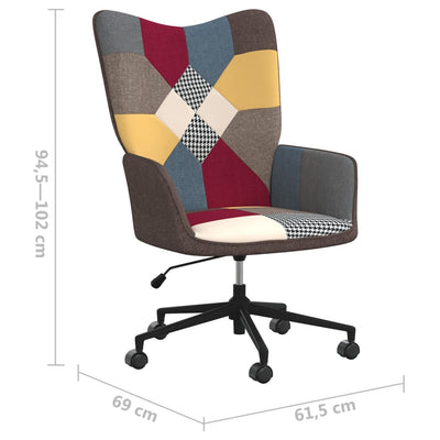 vidaXL Relaxing Chair Patchwork Fabric