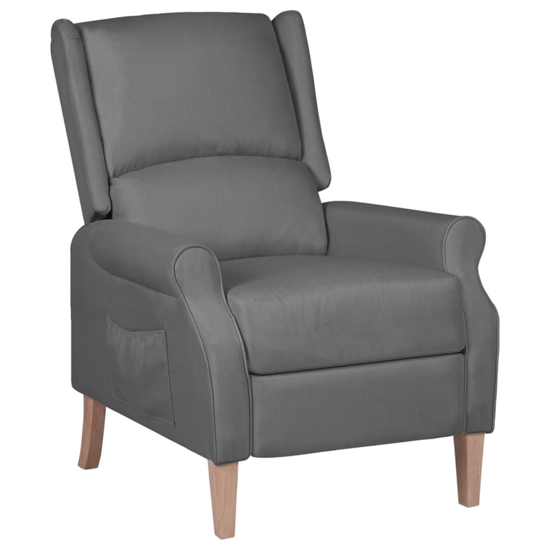 vidaXL Reclining Chair Cream Fabric