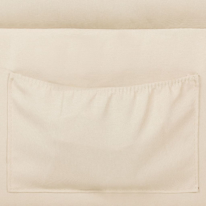 vidaXL Reclining Chair Cream Fabric