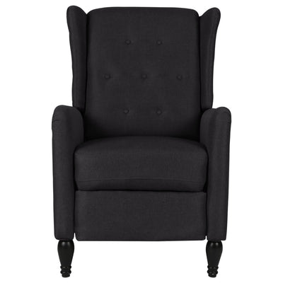 vidaXL Reclining Chair Dark Grey Fabric