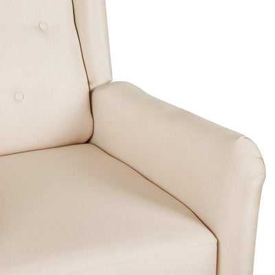 vidaXL Massage Reclining Chair Dark Grey Fabric