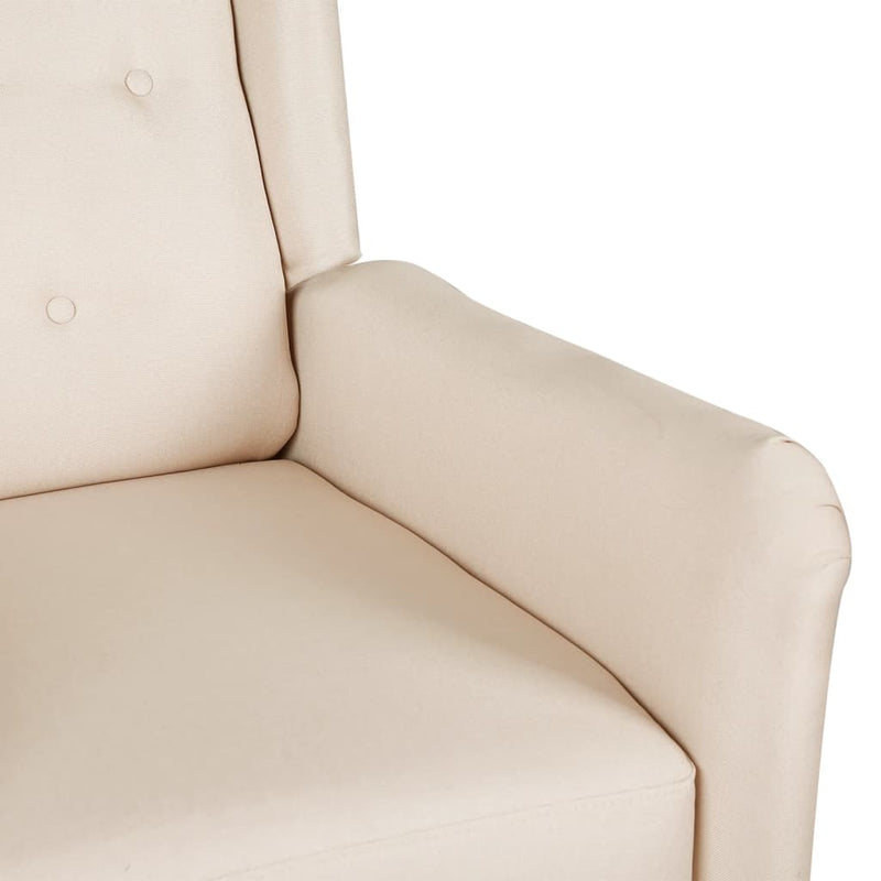 vidaXL Massage Reclining Chair Dark Grey Fabric