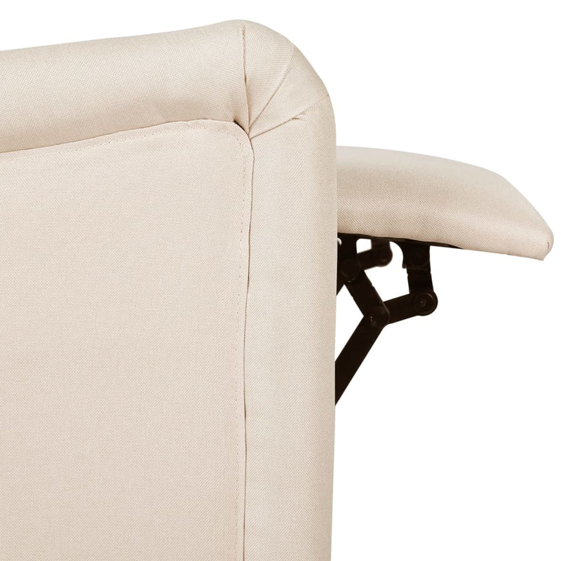 vidaXL Massage Reclining Chair Dark Grey Fabric