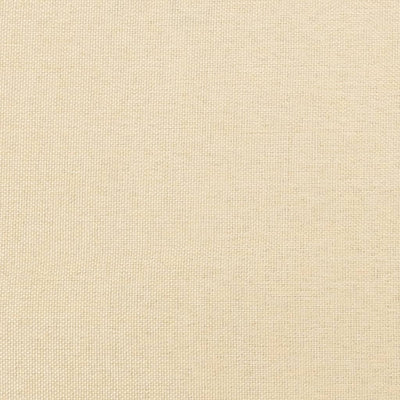 vidaXL Armchair with Solid Rubber Wood Rocking Legs Cream Fabric