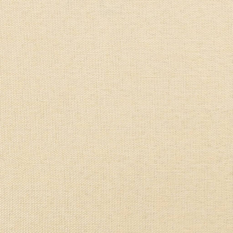 vidaXL Armchair with Solid Rubber Wood Rocking Legs Cream Fabric