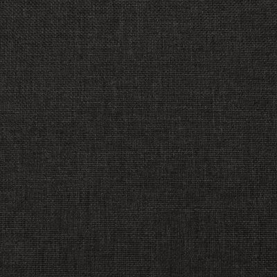 vidaXL Stool with Wooden Legs Black Fabric