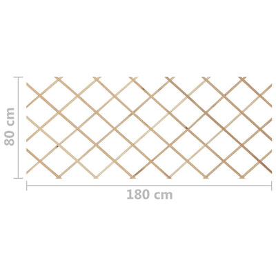 vidaXL Trellis Fences 5 pcs Solid Firwood 180x80 cm