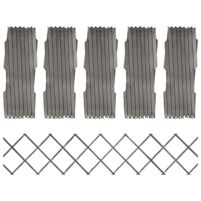 vidaXL Trellis Fences 5 pcs Solid Firwood 180x80 cm
