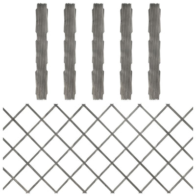 vidaXL Trellis Fences 5 pcs Solid Firwood 180x80 cm