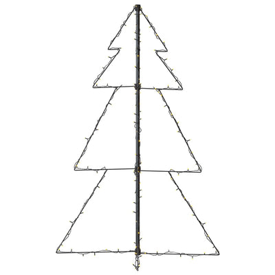vidaXL Christmas Cone Tree 160 LEDs Indoor and Outdoor 78x120 cm