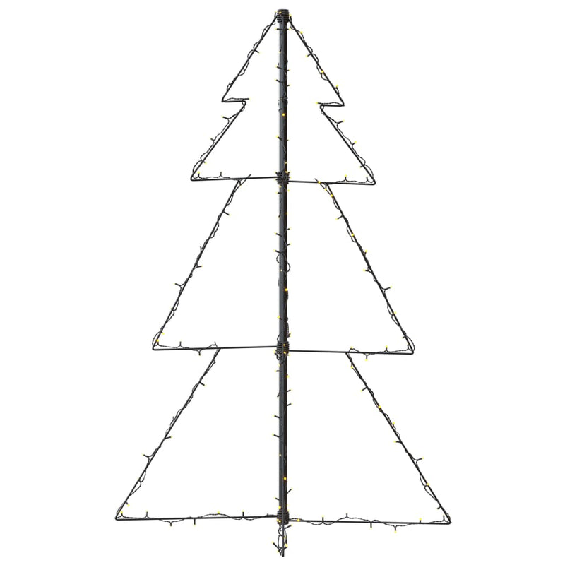 vidaXL Christmas Cone Tree 160 LEDs Indoor and Outdoor 78x120 cm