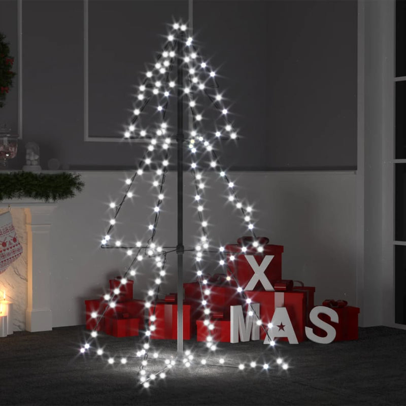 vidaXL Christmas Cone Tree 160 LEDs Indoor and Outdoor 78x120 cm