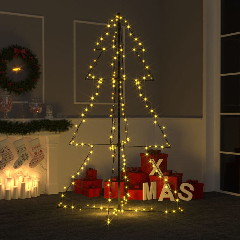 vidaXL Christmas Cone Tree 200 LEDs Indoor and Outdoor 98x150 cm