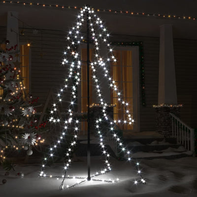 vidaXL Christmas Cone Tree 200 LEDs Indoor and Outdoor 98x150 cm