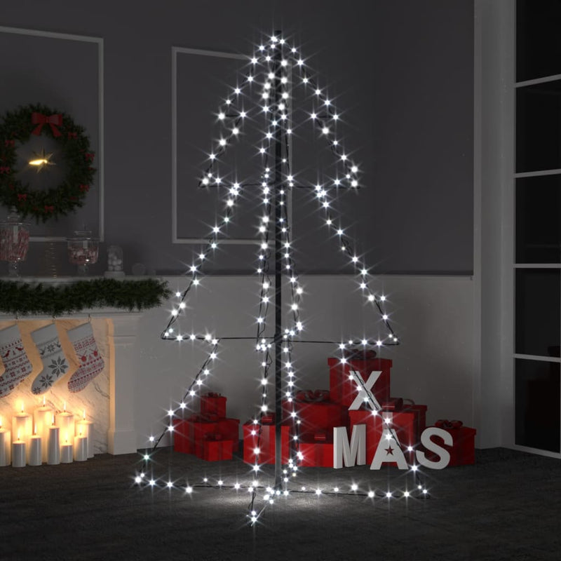 vidaXL Christmas Cone Tree 200 LEDs Indoor and Outdoor 98x150 cm