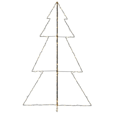 vidaXL Christmas Cone Tree 240 LEDs Indoor and Outdoor 118x180 cm
