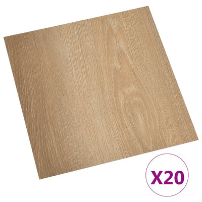 vidaXL Self-adhesive Flooring Planks 20 pcs PVC 1.86 m² Brown