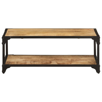 vidaXL Coffee Table 90x45x35 cm Solid Rough Mango Wood