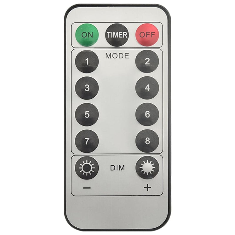 vidaXL Christmas Icicle Lights 40pcs Cold White Acrylic Remote Control