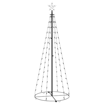 vidaXL Christmas Cone Tree Cold White 100 LEDs Decoration 70x180 cm