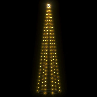vidaXL Christmas Cone Tree 136 Warm White LEDs Decoration 70x240 cm