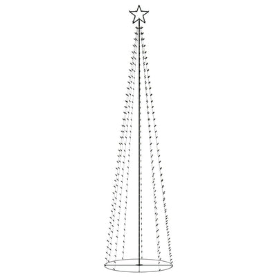 vidaXL Christmas Cone Tree 400 Warm White LEDs Decoration 100x360 cm