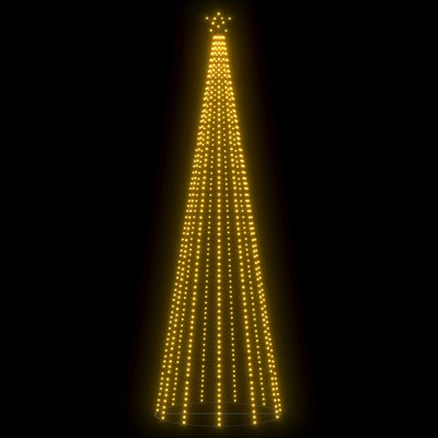 vidaXL Christmas Cone Tree 752 Warm White LEDs Decoration 160x500 cm