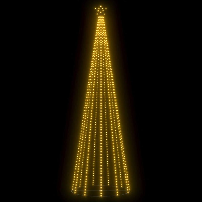 vidaXL Christmas Cone Tree 752 Warm White LEDs Decoration 160x500 cm